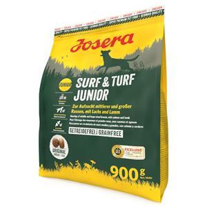 Josera 900g  Surf & Turf Junior met zalm & Lam droogvoer voor honden
