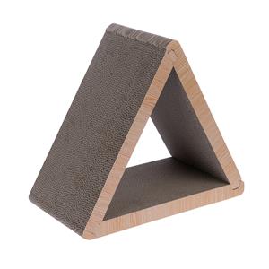 TIAKI krabmeubel driehoek van golfkarton 45x22,5x40,5cm kat