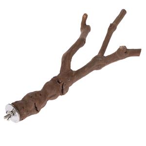 TIAKI Maat XL: ca. Ø3.5x40cm Y-vogel zitstok druif  kooi accessoires