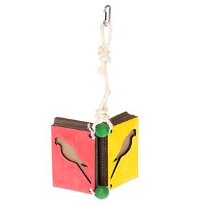 TIAKI IAKI shredder speelgoed Hangend boek ca. 18x41cm vogel