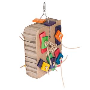 TIAKI vogelspeelgoed Versnipperd kartonnen doos 15x8x23cm