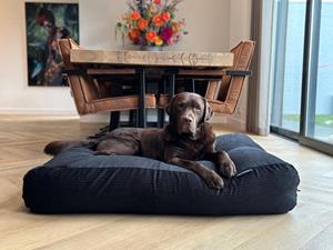 Hondenbed.nl Dog's Companion Hondenbed zwart double ribcord