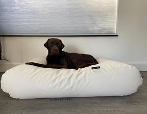 Hondenbed.nl Dog's Companion Hondenbed Ivory leather look