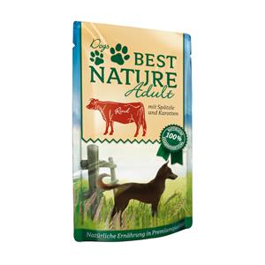 Best Nature 12 x 150g  hondenvoer rund & Spätzle natvoer voor honden