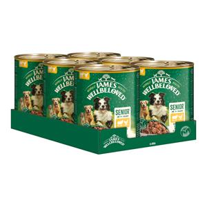 James Wellbeloved 6x800g  Senior Dog Hypoallergenic Lam Kip natvoer voor honden