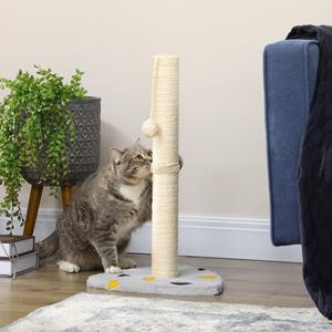 PawHut krabpaal, 62 cm hoog, duurzaam met meerdere kraboppervlakken, ideaal voor katten, ruimtebesparend, eenvoudig te monteren | Aosom.nl