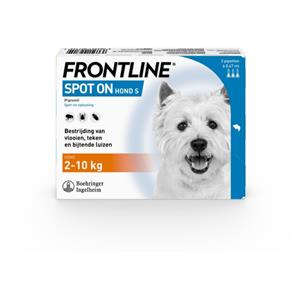 Frontline Pet Care Frontline Spot On 1 Small Hond Small - Anti vlooien en tekenmiddel - 3 pip