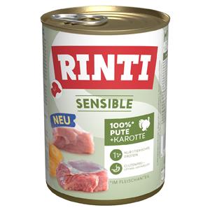 Rinti Sensible 6 x 400 g - Kalkoen & Wortel