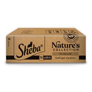 Sheba 72 x 85g  Nature's Collection Gevogelte Variatie in gelei nat kattenvoer