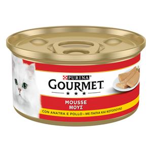 Gourmet 24 x 195g  natvoer voor katten met eend & Kip