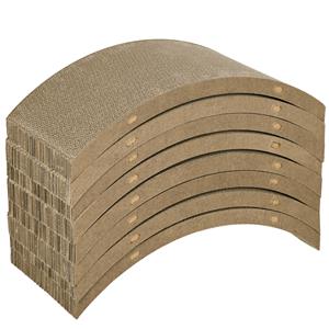 PawHut krabplank set, ideaal voor kattenlooprad, duurzaam en belastbaar tot 5 kg, 55 x 25,5 x 3 cm, eenvoudig te installeren, bruin | Aosom.nl