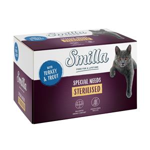 Smilla 6x100g Kalkoen met Forel  Sterilised Kattenvoer nat