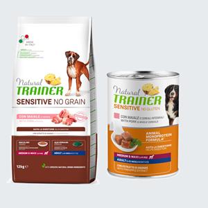 Trainer Natural Sensitive Natural Trainer Sensitive Droogvoer + Honden natvoer GRATIS