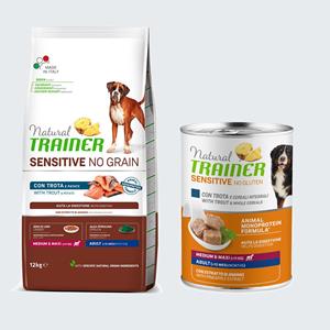 Trainer Natural Sensitive Natural Trainer Sensitive Droogvoer + Honden natvoer GRATIS