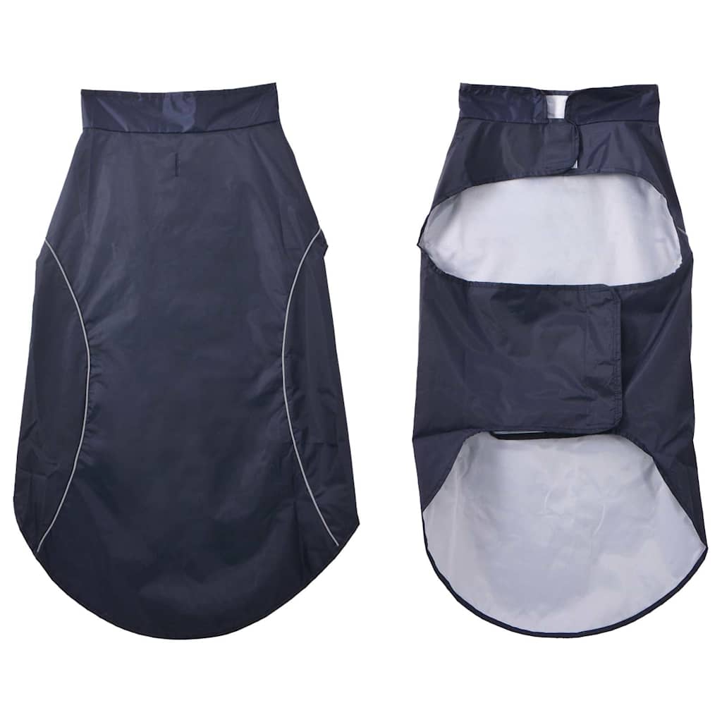 vidaXL Hondenregenjas met reflecterende strips polyester blauw 4XL
