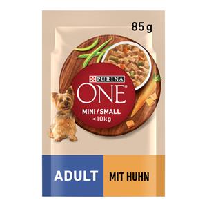 Purina One 26 x 85 g  Mini Adult Kip natvoer voor honden