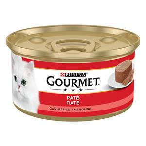 Gourmet 24 x 195g  natvoer voor katten met rundvlees