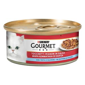 Gourmet 24 x 195g  natvoer voor katten met forel & Zalm