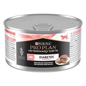 Purina Pro Plan Veterinary Diets 24 x 195 g  Feline DM ST/OX Diabetes Management Mousse natvoer voor katten