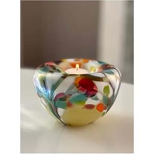 Urnwebshop Waxinelicht Dieren Urn, Elan Flowerfield (0.5 liter)
