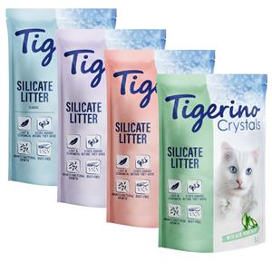 Tigerino 6x5 liter  Crystals Gemengd probeerpakket Kattenbakvulling