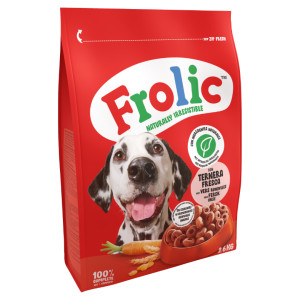 Frolic droog met rundvlees