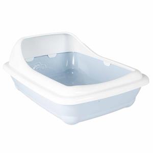 Duvo+ Kattentoilet Birba Met Rand Azzurro L - 56x39x21,5cm