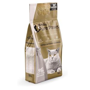 White Pure Paws  kattenbakvulling - Bentoniet - Carbon - 10L