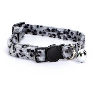 Nobleza Kattenhalsband - Grijs - Panterprint