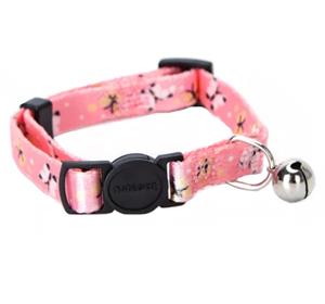 Nobleza Kattenhalsband met belletje - Roze