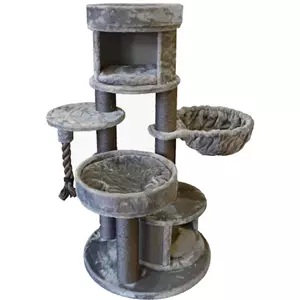 De Boon Boony Krabpaal Kamet | 48x48x135cm Grijs/Antraciet
