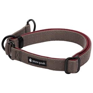 Snow Peak  Tape Choker - Hondenhalsband, grijs/rood