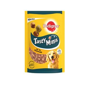 Pedigree 6x   Hondensnacks Tasty Mini's Chewy Cubes 130 gr