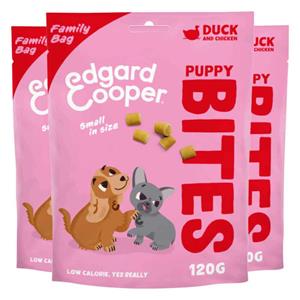 Edgard&Cooper 3x  Puppy Bite S Eend&Kip 120 gr