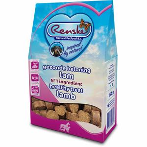 Renske 7x  Gezonde Beloning Hartjes Hondensnack Lam 150 gr