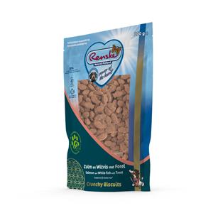 Renske 6x  Gezonde Beloning Crunchy Hondensnack Zalm&Witvis&Forel 200 gr