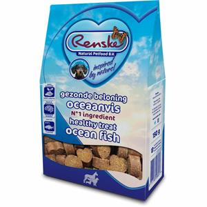Renske 7x  Gezonde Beloning Hartjes Hondensnack Oceaanvis 150 gr