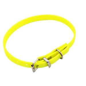 Heim halsband geklonken neongeel 24-31cm nekomtrek, 9mm brede hond
