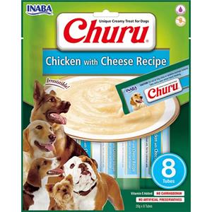 Inaba 8x  Churu Hondensnack Chicken&Cheese 8 x 20 gr