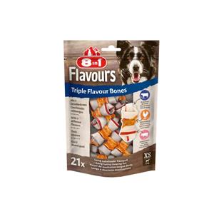 8in1 4x  Triple Flavour Bones XS 21 stuks
