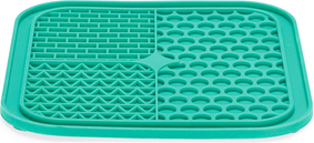 BEEZTEES Likmat Fijnproever - Likmat Hond - Silcone - Groen - 20x20x1 cm
