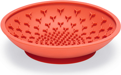 BEEZTEES Likmat Schotel - Likmat Hond - Silcone - Rood - 19x19x4,5 cm