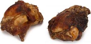 BEEZTEES Gedroogde Runder Knieschijven - Hondensnack - 2ST