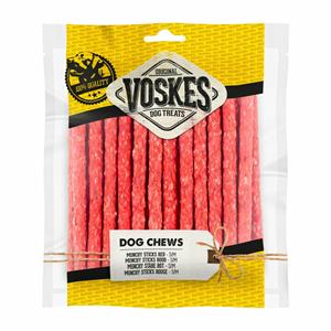 Voskes 12x  Munchy Sticks Rood 25 stuks