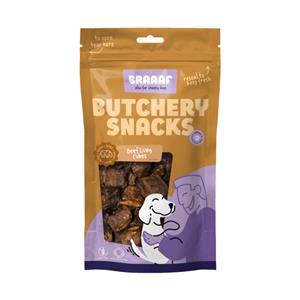 Braaaf Butchery Beef Lung Cubes Hondensnack 85 gr