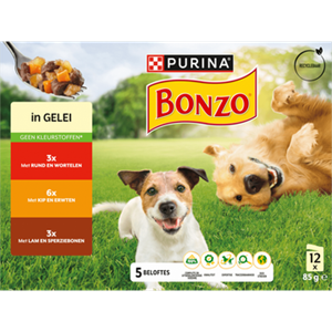 Bonzo Pouch in Gelei Multipack 12 x 85 gr