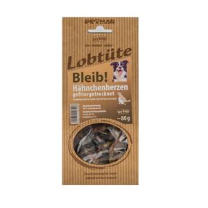 Petman 80g  lofzak Blijf! Kippenhartjes hondensnacks