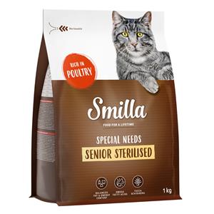 Smilla 1kg  Senior Sterilised met Gevogelte Katten Droogvoer