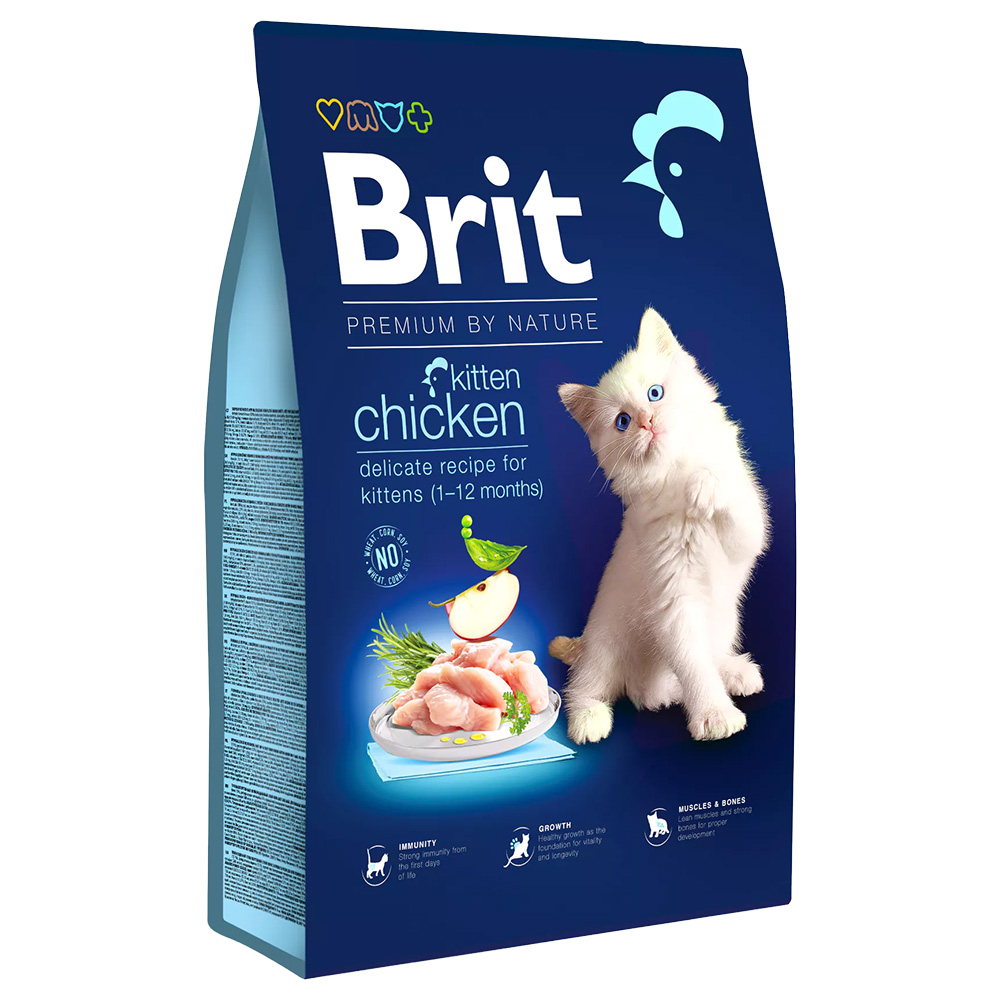 Brit Premium 8kg  by Nature Cat Kitten kippenvoer droog