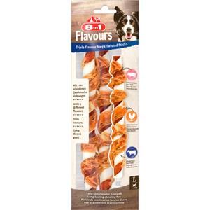 8in1 10x  Triple Flavour Mega Twisted Sticks 140 gr